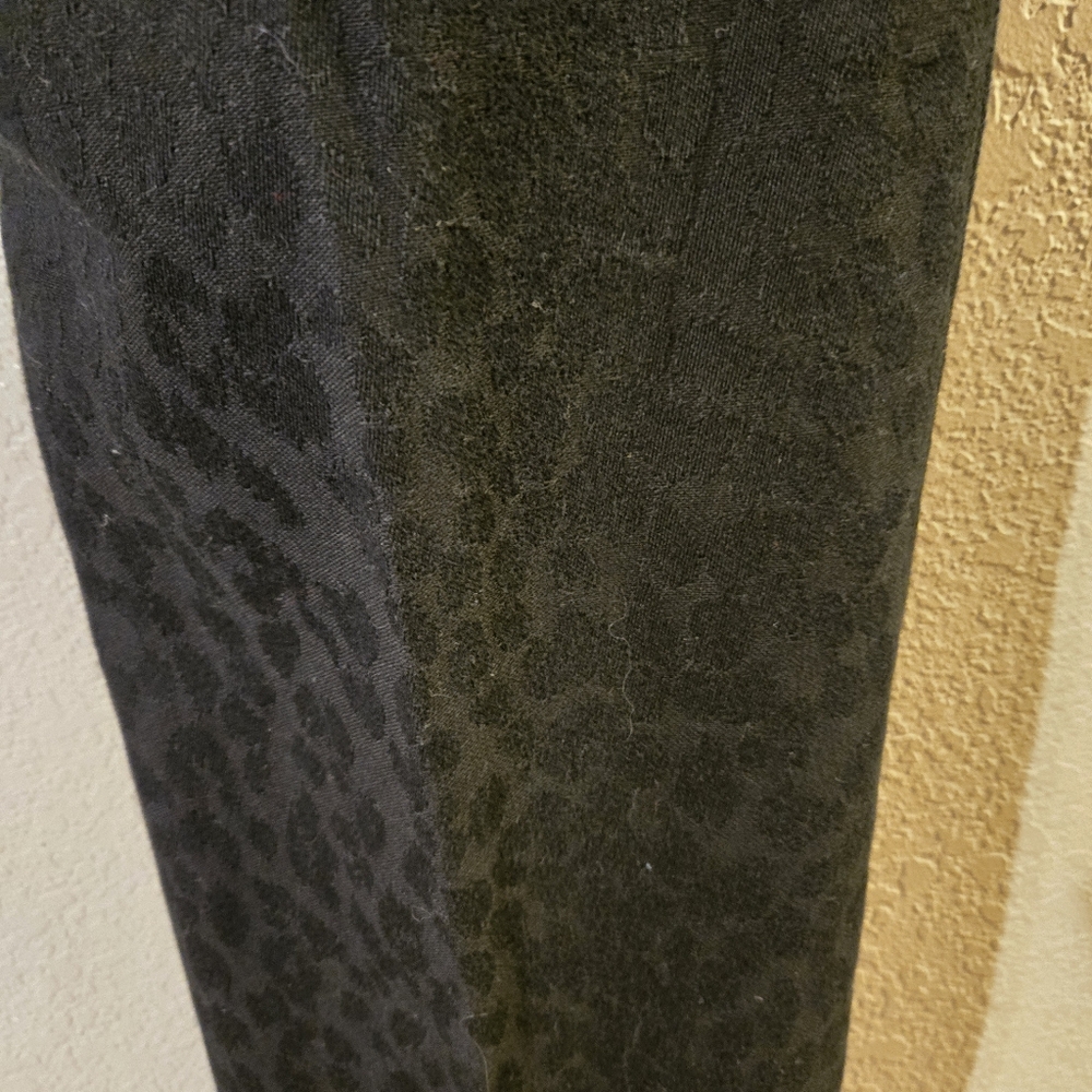 Liz Claiborne Liz Wear Womens Black On Black Animal Print Jeans Size 8 - Picture 6 of 10
